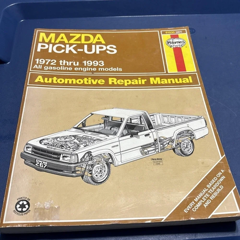 Haynes Repair Manual 61030 (267) Mazda Pick-Ups 1972 Thru 1993